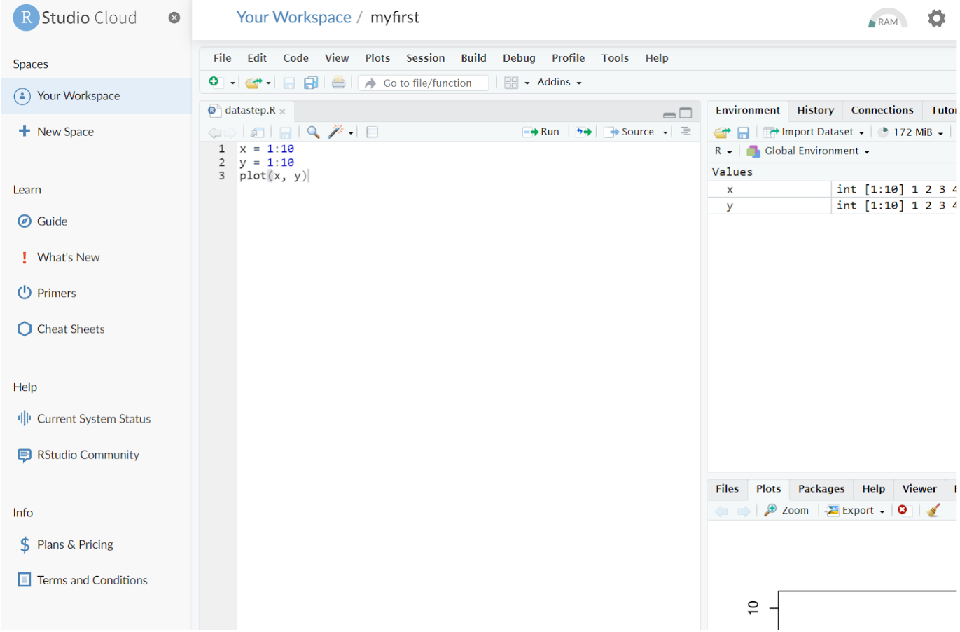 Rstudio Cloud